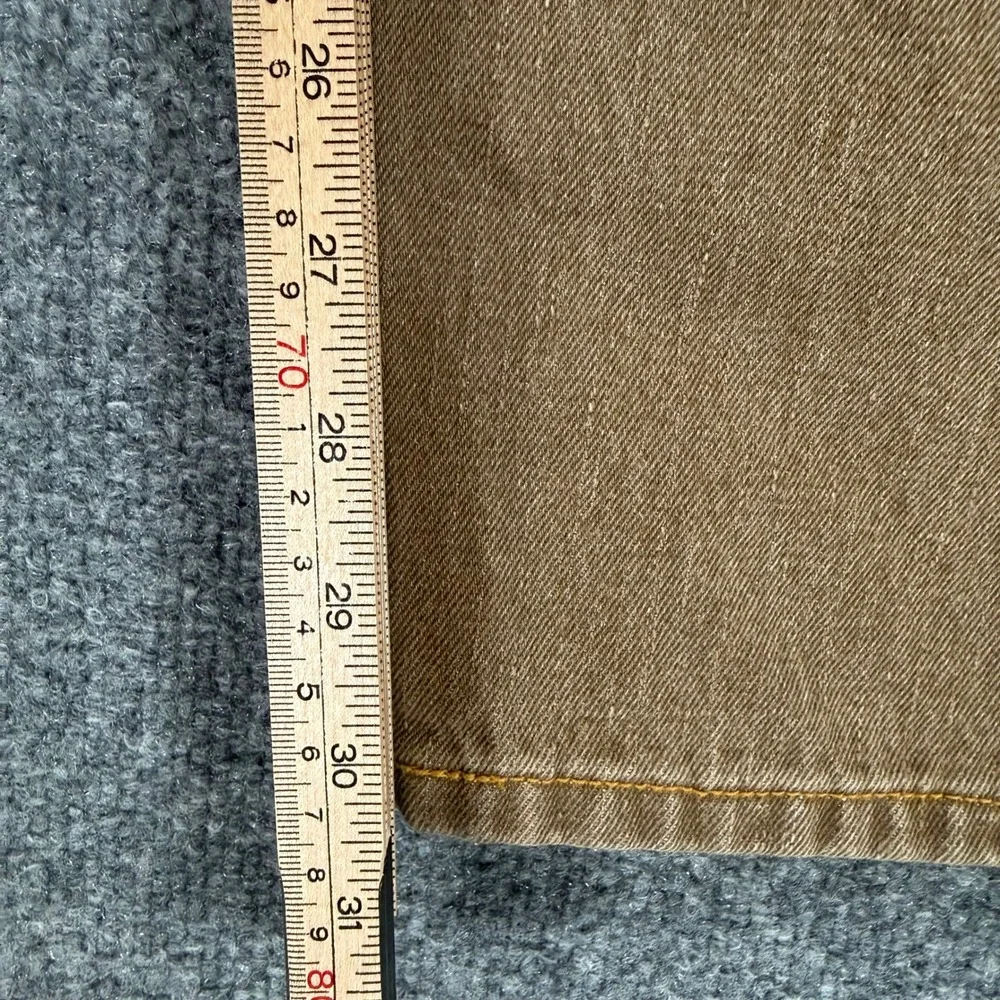Levi's 505 Jeans Men 36x30 Brown Regular Fit Straight Leg Denim Classic Workwear